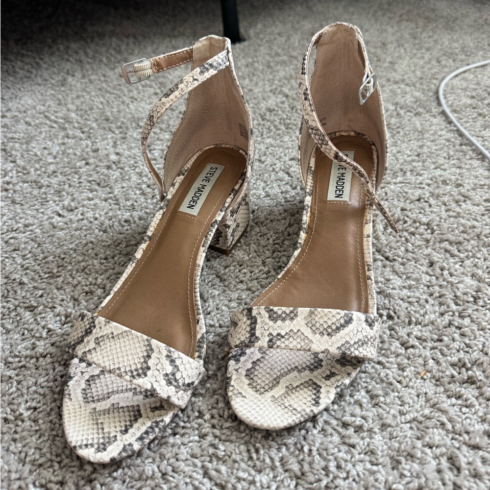 Steve Madden snakeskin heels